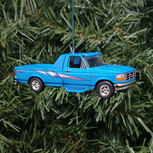 Ford F-150 Christmas Ornament 1994 F150 Pickup Truck Unique Gift Idea Xmas Decoration Blue