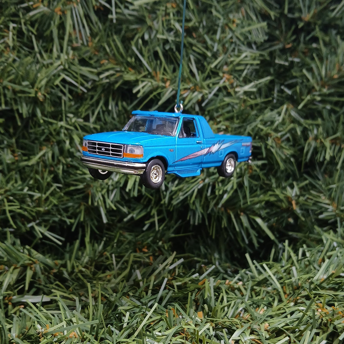 Ford F-150 Christmas Ornament 1994 F150 Pickup Truck Unique Gift Idea Xmas Decoration Blue
