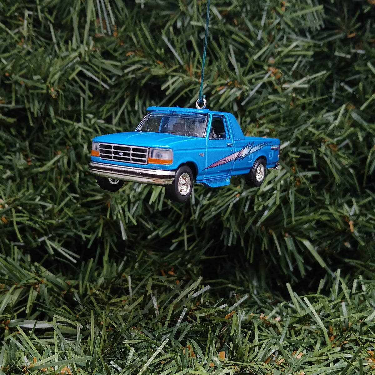 Ford F-150 Christmas Ornament 1994 F150 Pickup Truck Unique Gift Idea Xmas Decoration Blue