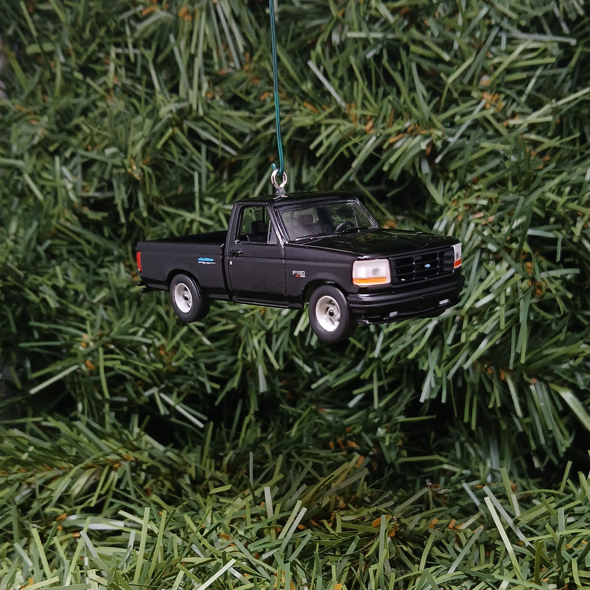 Ford F-150 Christmas Ornament 1994 F150 SVT Lightning Unique Gift Idea Xmas Decoration Black