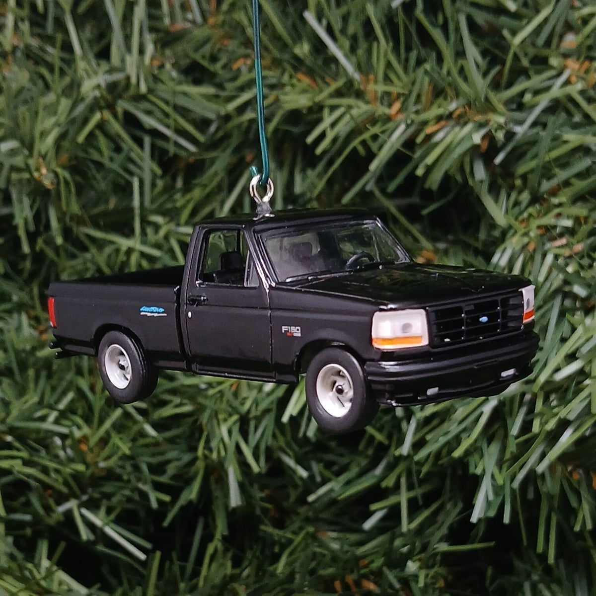 Ford F-150 Christmas Ornament 1994 F150 SVT Lightning Unique Gift Idea Xmas Decoration Black