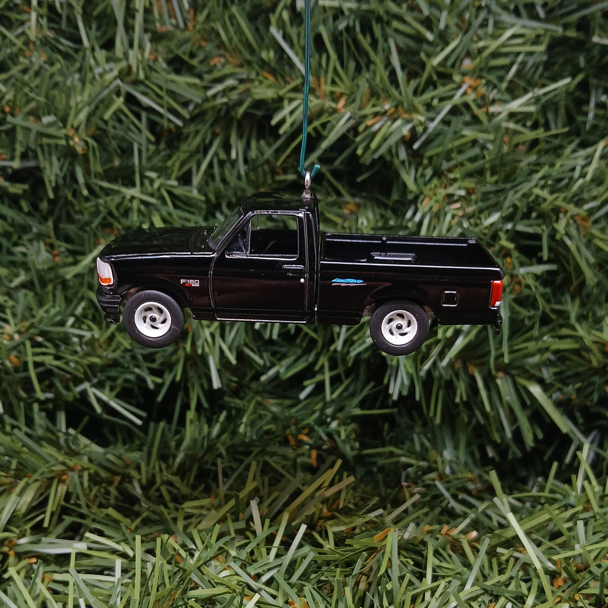 Ford F-150 Christmas Ornament 1994 F150 SVT Lightning Unique Gift Idea Xmas Decoration Black