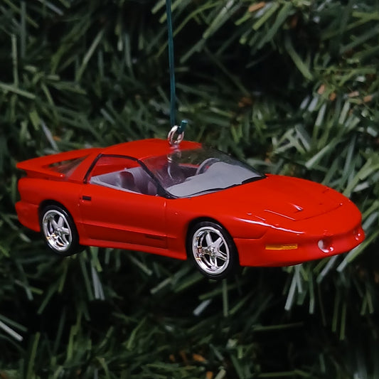 Pontiac 1994 Firebird Ornament Christmas Decoration  Unique Gift Idea Red Trans Am Sports Car Nicely Detailed