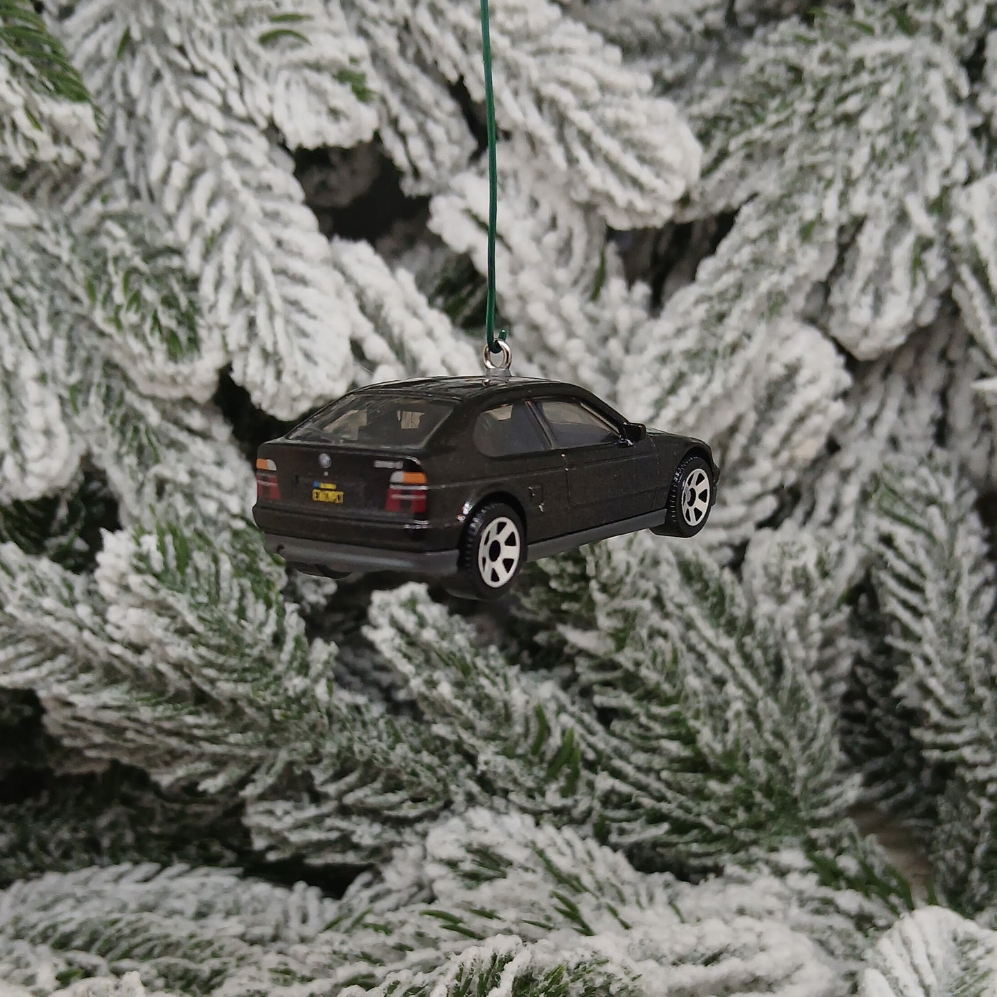 BMW 318TI Ornament Christmas Gift Unique Car Xmas Tree Decoration 1995 Hatchback Black