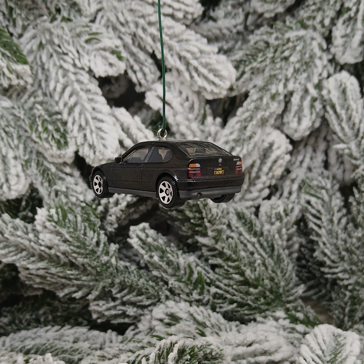 BMW 318TI Ornament Christmas Gift Unique Car Xmas Tree Decoration 1995 Hatchback Black