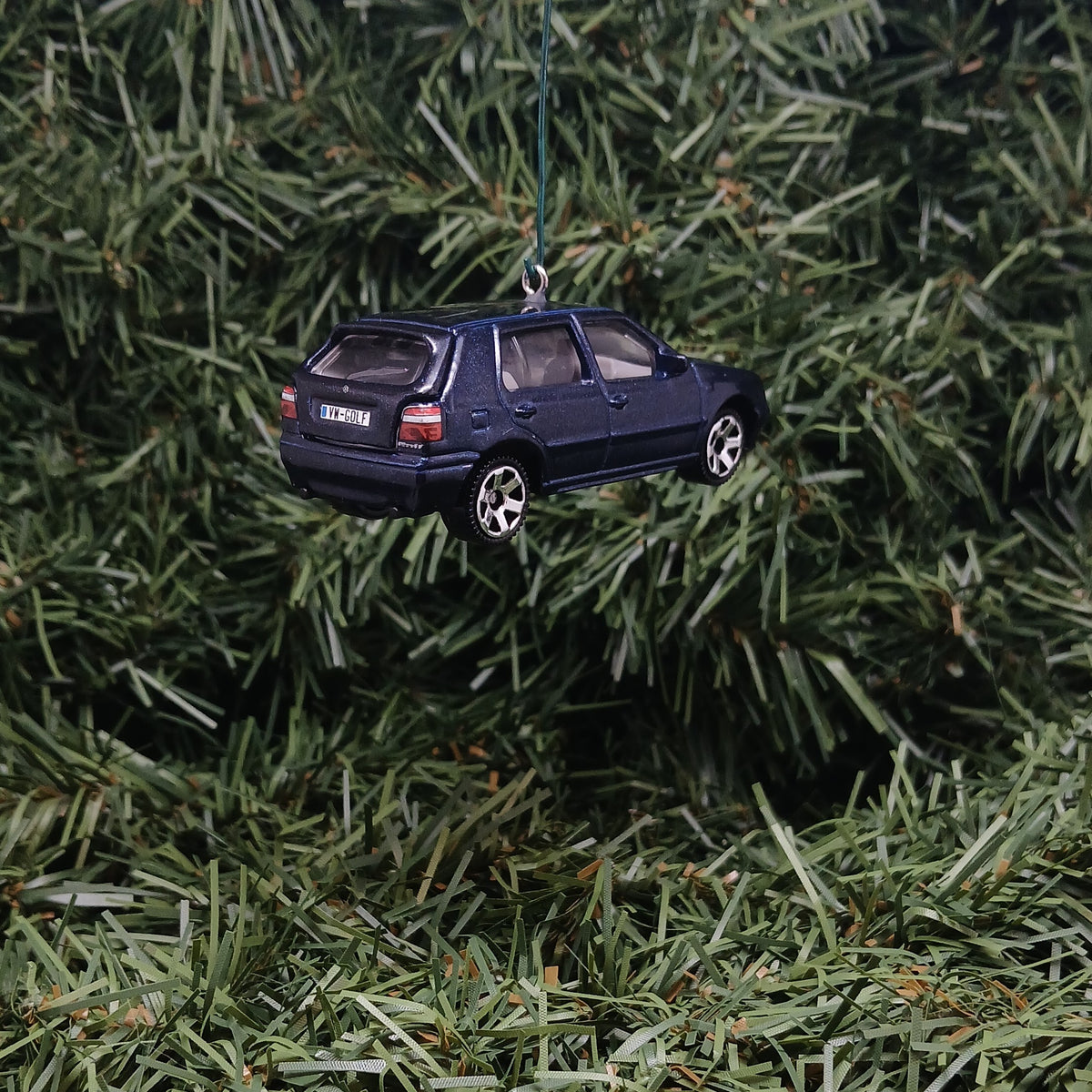 VW Golf 1995 MK3 Ornament Christmas Gift Idea Volkswagen Xmas Tree Decoration Blue Licensed