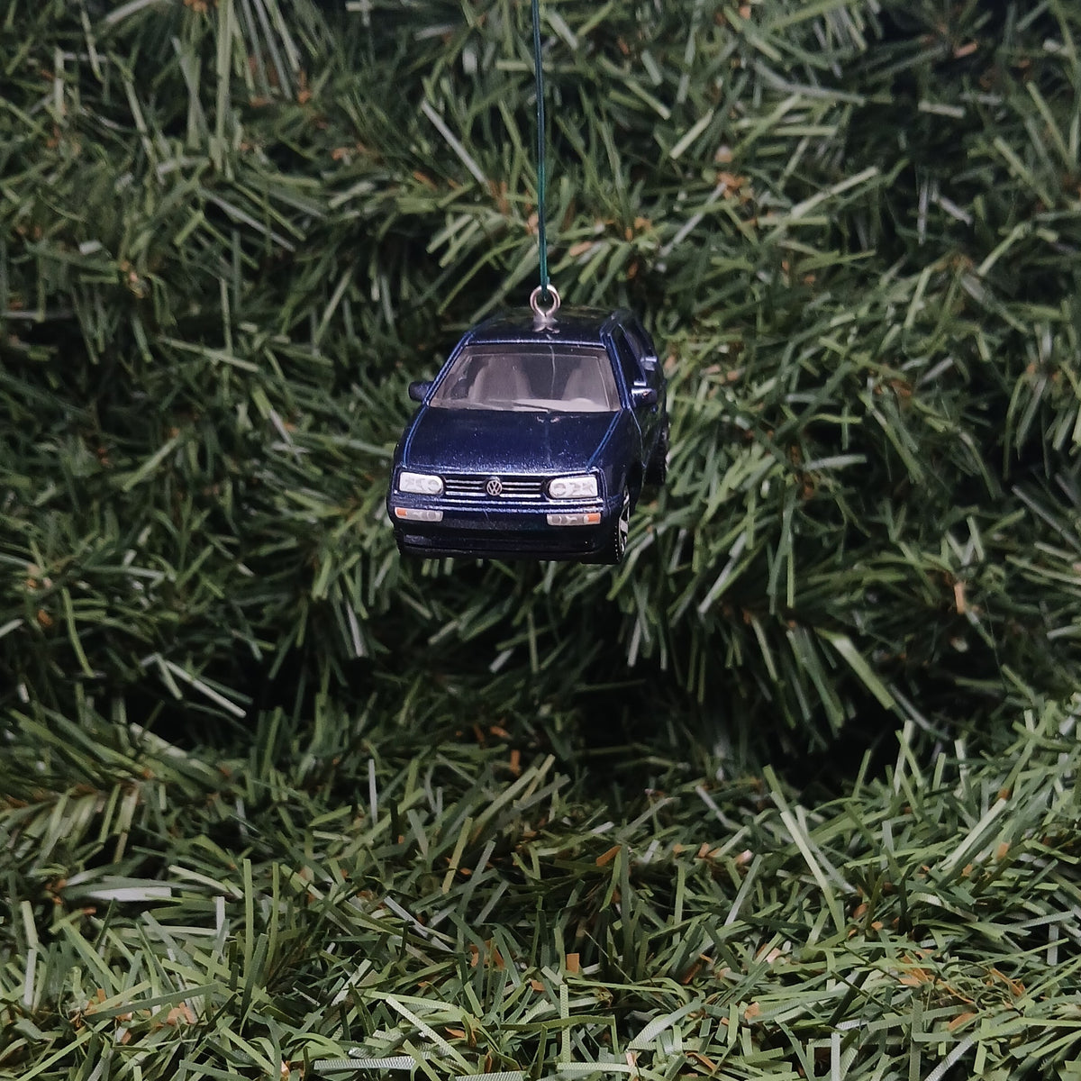 VW Golf 1995 MK3 Ornament Christmas Gift Idea Volkswagen Xmas Tree Decoration Blue Licensed