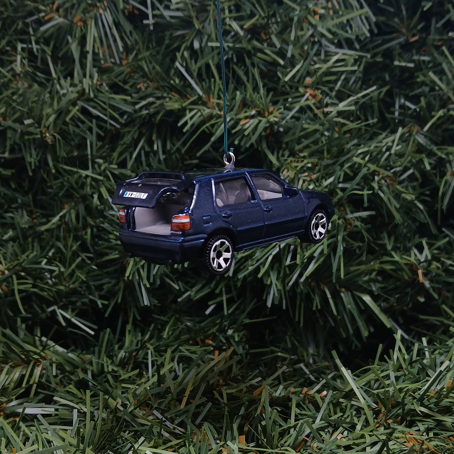 VW Golf 1995 MK3 Ornament Christmas Gift Idea Volkswagen Xmas Tree Decoration Blue Licensed