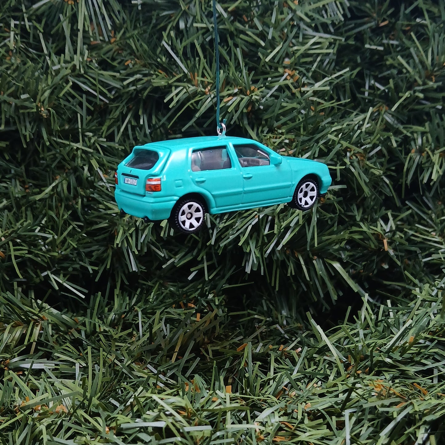 VW Golf 1995 MK3 Ornament Christmas Gift Idea Volkswagen Xmas Tree Decoration Teal Licensed (Copy)