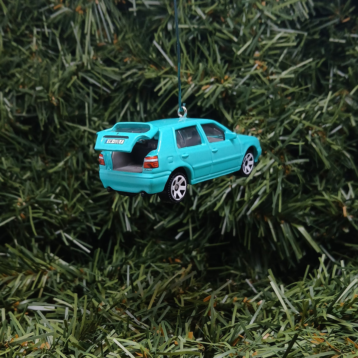 VW Golf 1995 MK3 Ornament Christmas Gift Idea Volkswagen Xmas Tree Decoration Teal Licensed (Copy)