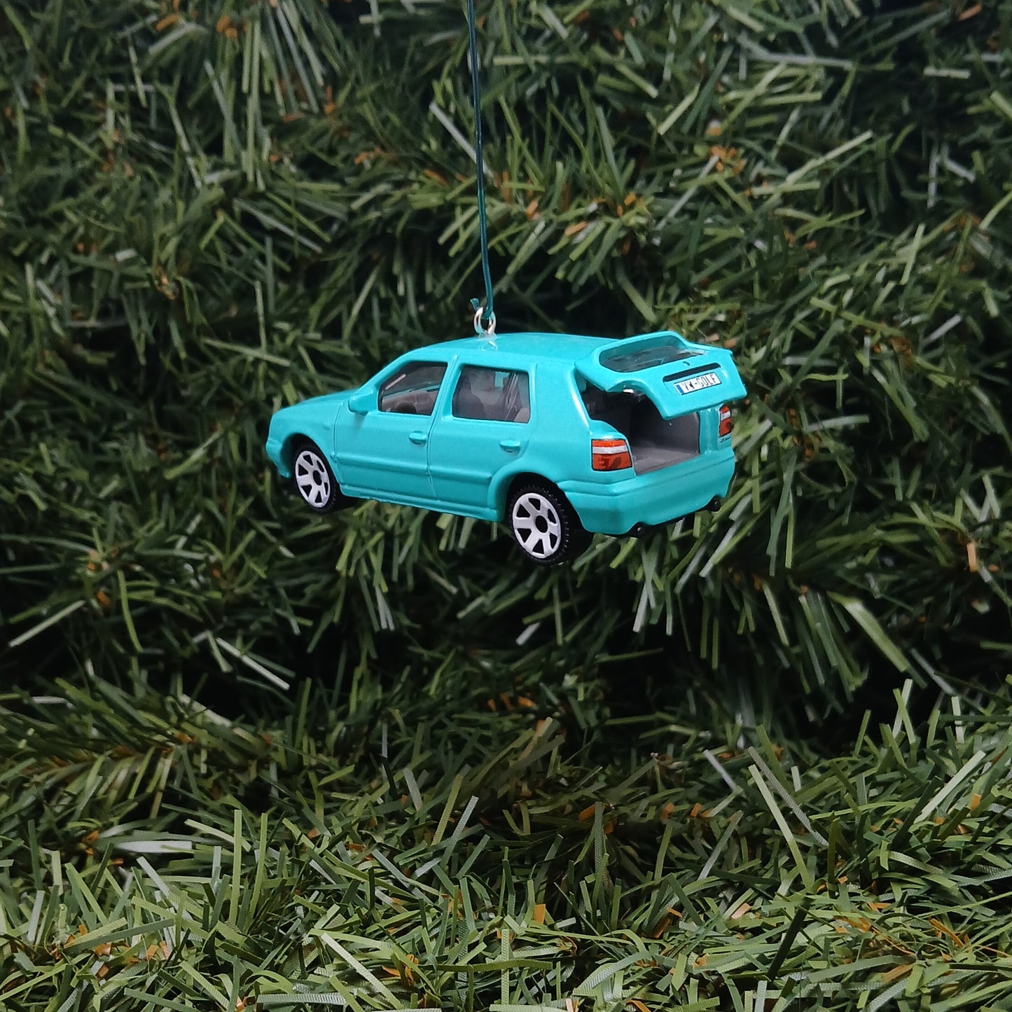 VW Golf 1995 MK3 Ornament Christmas Gift Idea Volkswagen Xmas Tree Decoration Teal Licensed (Copy)