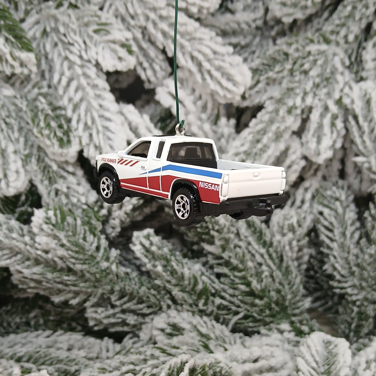 NISSAN Hardbody Truck Ornament Christmas Tree Gift Decoration 1986-1997 Teal White