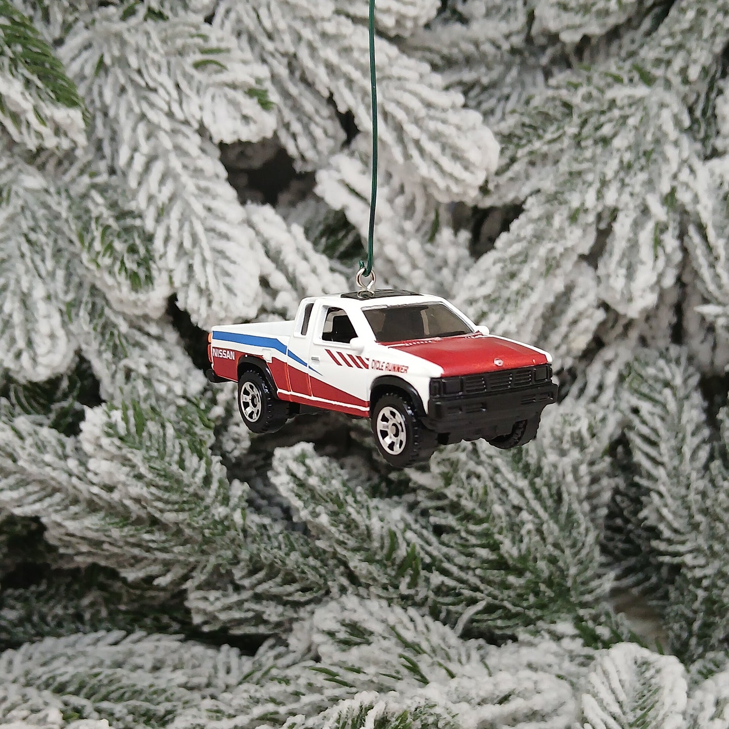 NISSAN Hardbody Truck Ornament Christmas Tree Gift Decoration 1986-1997 Teal White