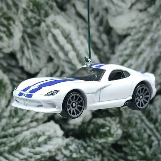 DODGE VIPER GTS Ornament Christmas Tree Decoration Unique Gift Idea 1996 - 2002 White