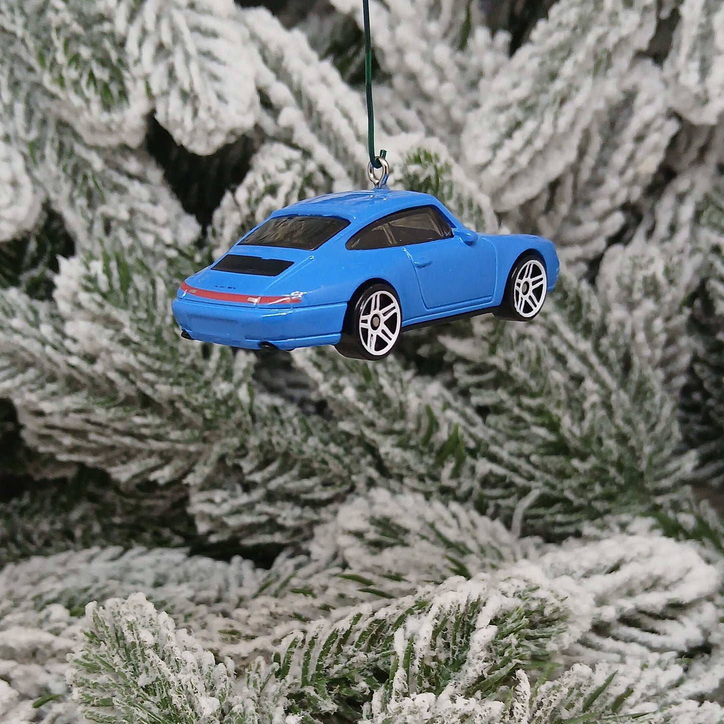 Porsche 911 Carrera Ornament Christmas Tree Decoration Unique Gift 1996 Blue