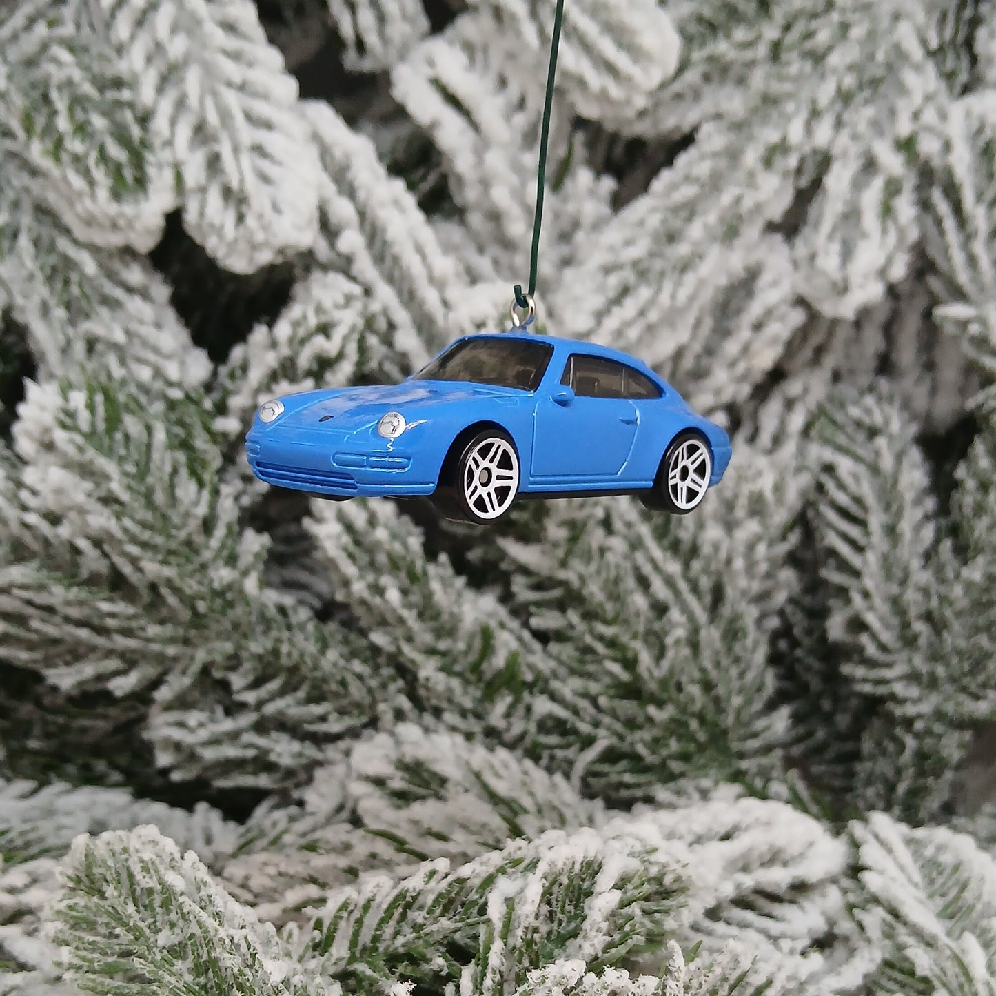 Porsche 911 Carrera Ornament Christmas Tree Decoration Unique Gift 1996 Blue