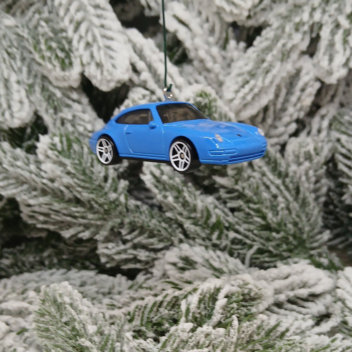 Porsche 911 Carrera Ornament Christmas Tree Decoration Unique Gift 1996 Blue