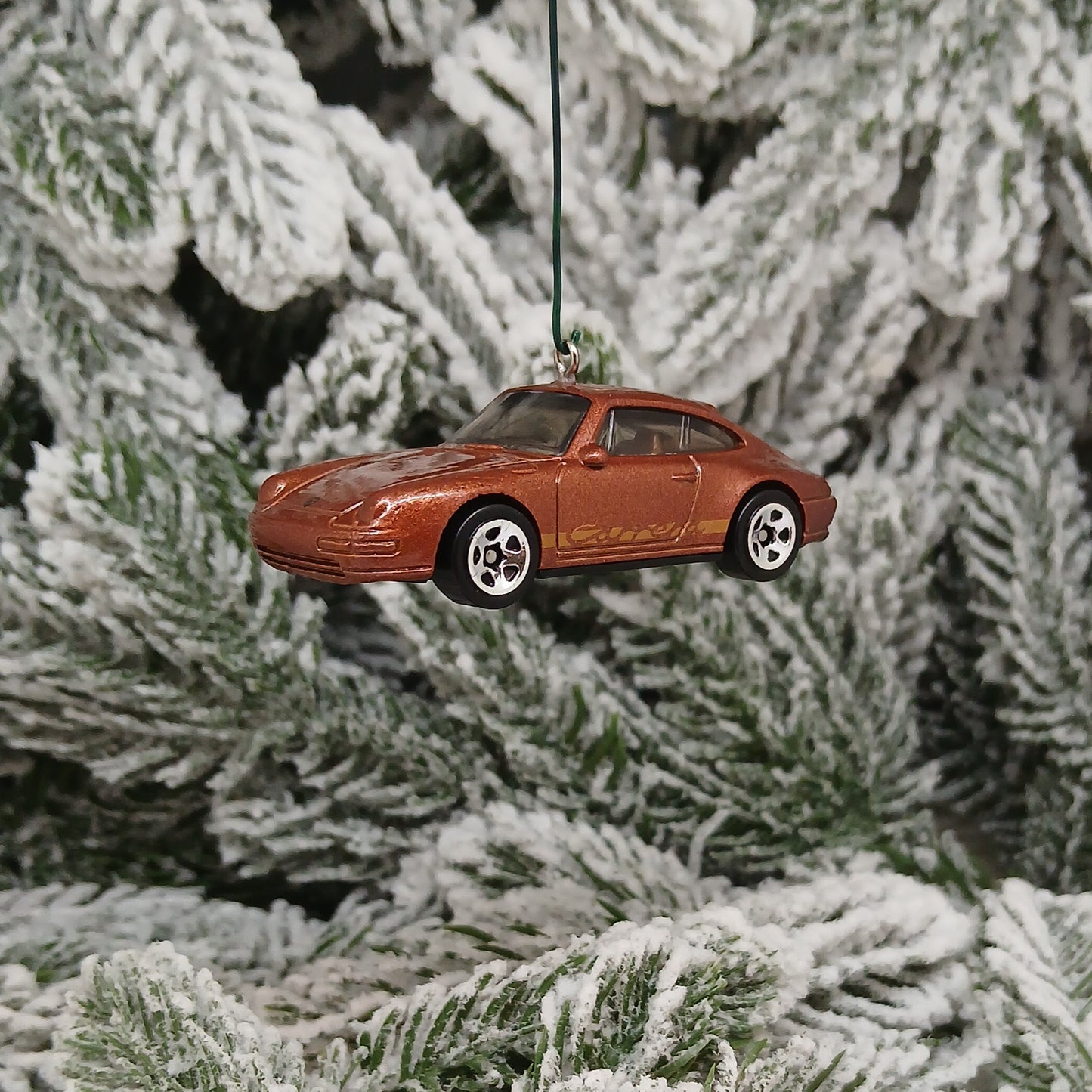 Porsche 911 Carrera Ornament Christmas Tree Decoration Unique Gift 1996 Brown