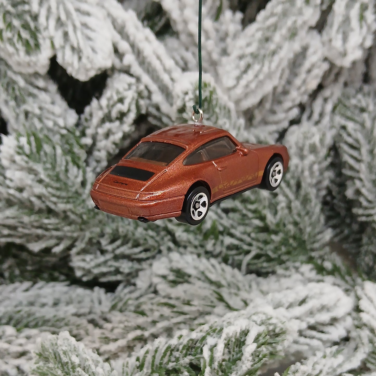 Porsche 911 Carrera Ornament Christmas Tree Decoration Unique Gift 1996 Brown
