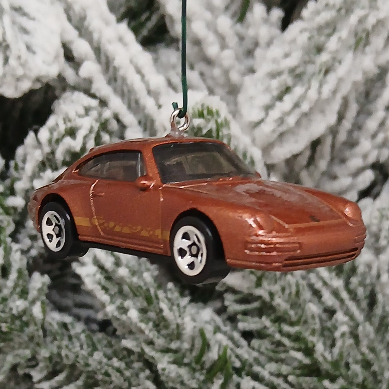 Porsche 911 Carrera Ornament Christmas Tree Decoration Unique Gift 1996 Brown