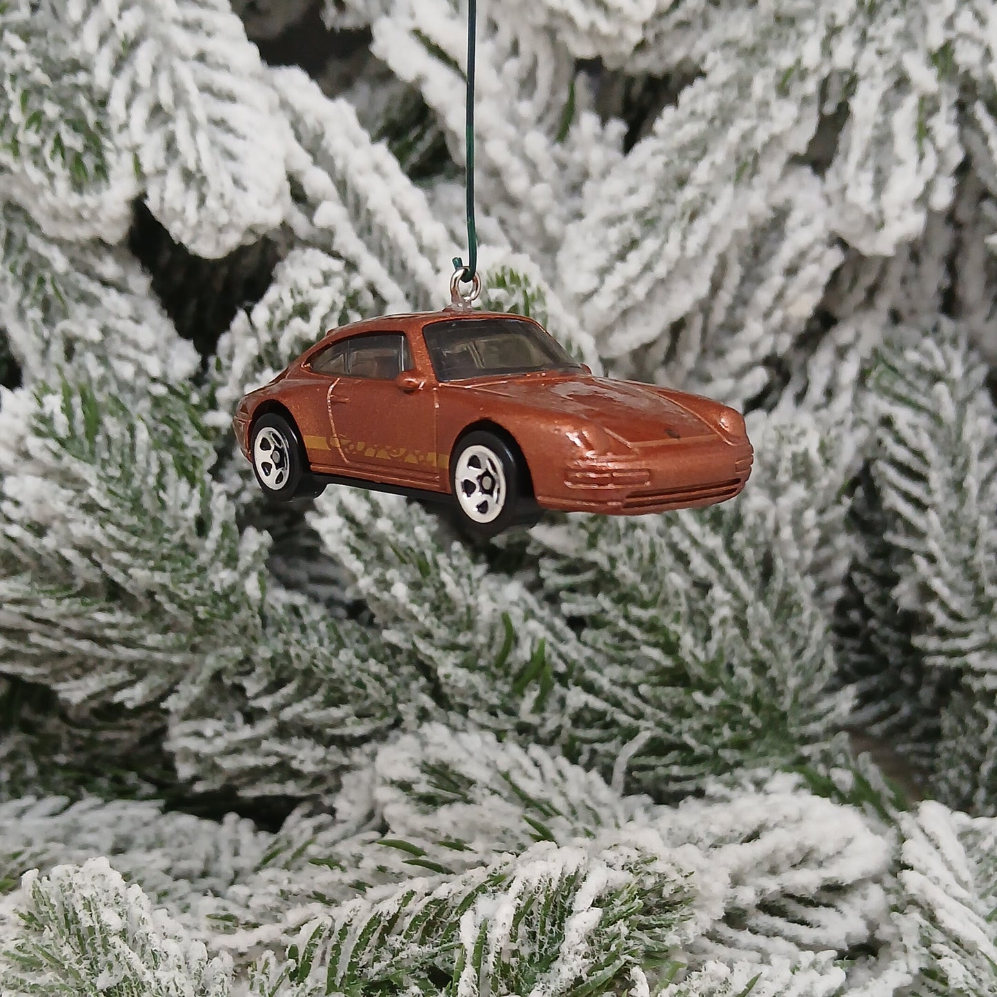 Porsche 911 Carrera Ornament Christmas Tree Decoration Unique Gift 1996 Brown