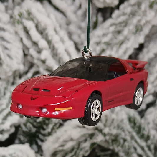 Pontiac Firebird Ornament 1997 Christmas Tree Decoration Trans Am WS6 Unique Xmas Gift Red Nicely Detailed