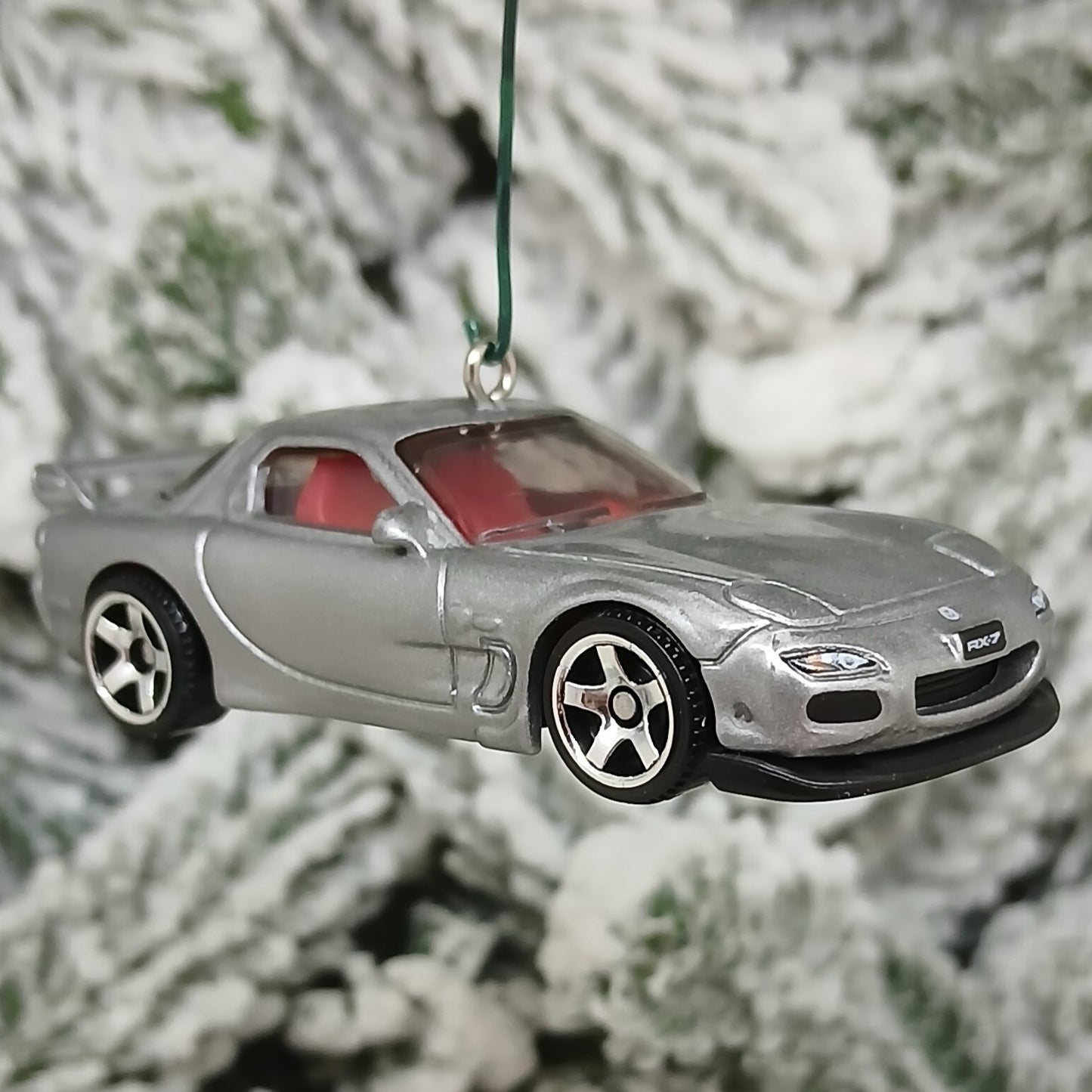 Mazda 2002 RX-7 Spirit R Ornament Christmas Gift Xmas Tree Decoration Silver