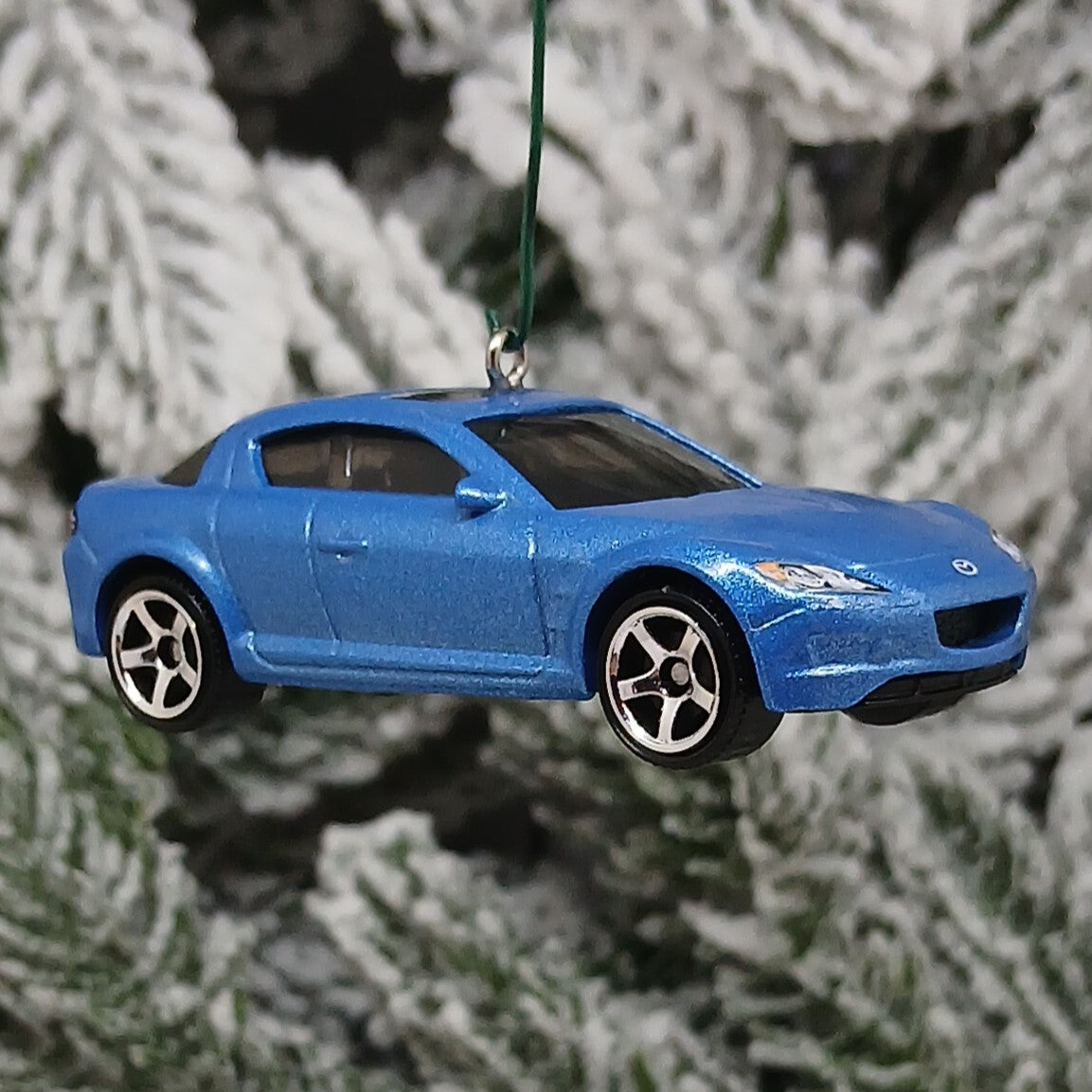 Mazda RX-8 Ornament 2004 Christmas Tree Decoration Unique Xmas Gift Idea Blue Black 2003-2008 RX8 (Copy)