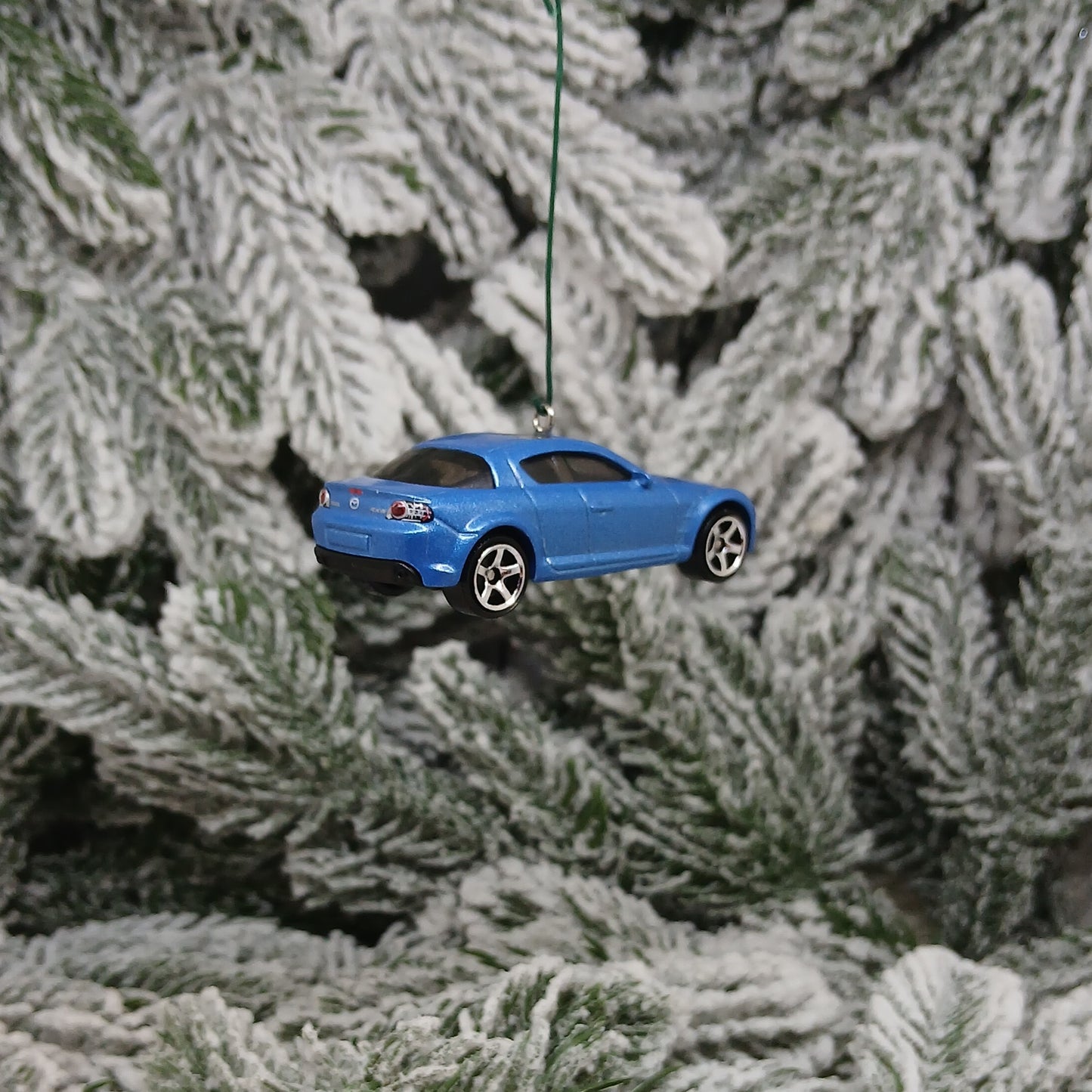 Mazda RX-8 Ornament 2004 Christmas Tree Decoration Unique Xmas Gift Idea Blue Black 2003-2008 RX8 (Copy)
