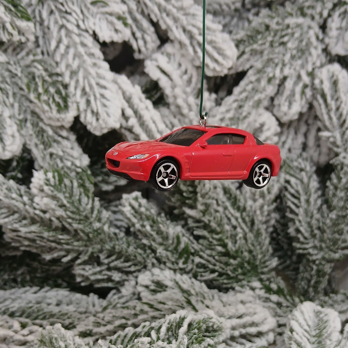 Mazda RX-8 Ornament 2004 Christmas Tree Decoration Unique Xmas Gift Idea White Red 2003-2008 RX8