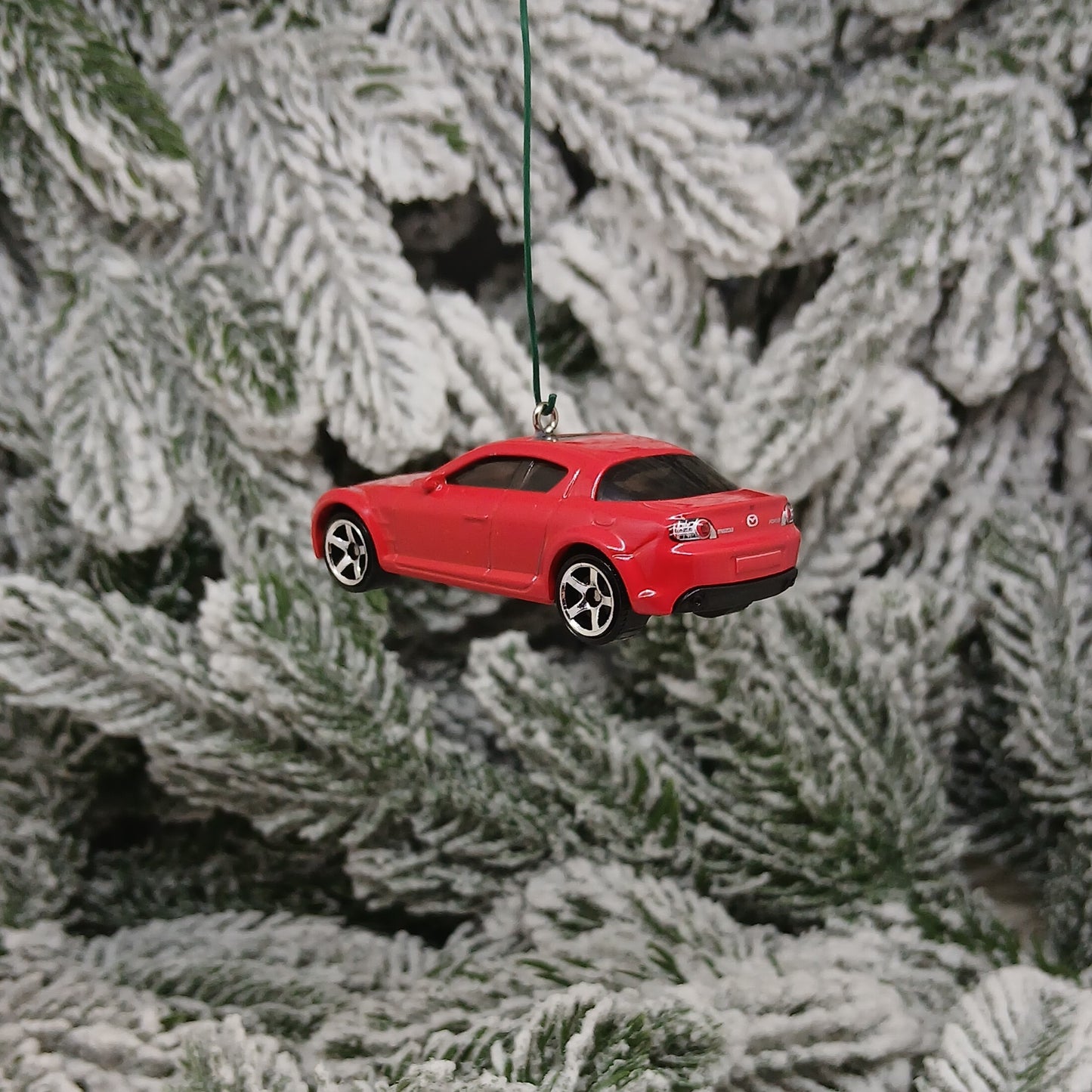 Mazda RX-8 Ornament 2004 Christmas Tree Decoration Unique Xmas Gift Idea White Red 2003-2008 RX8