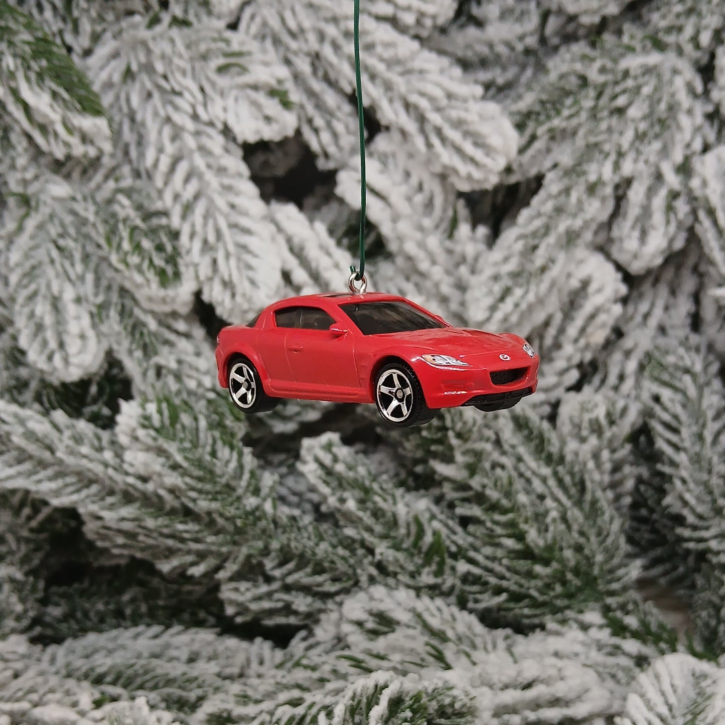 Mazda RX-8 Ornament 2004 Christmas Tree Decoration Unique Xmas Gift Idea White Red 2003-2008 RX8
