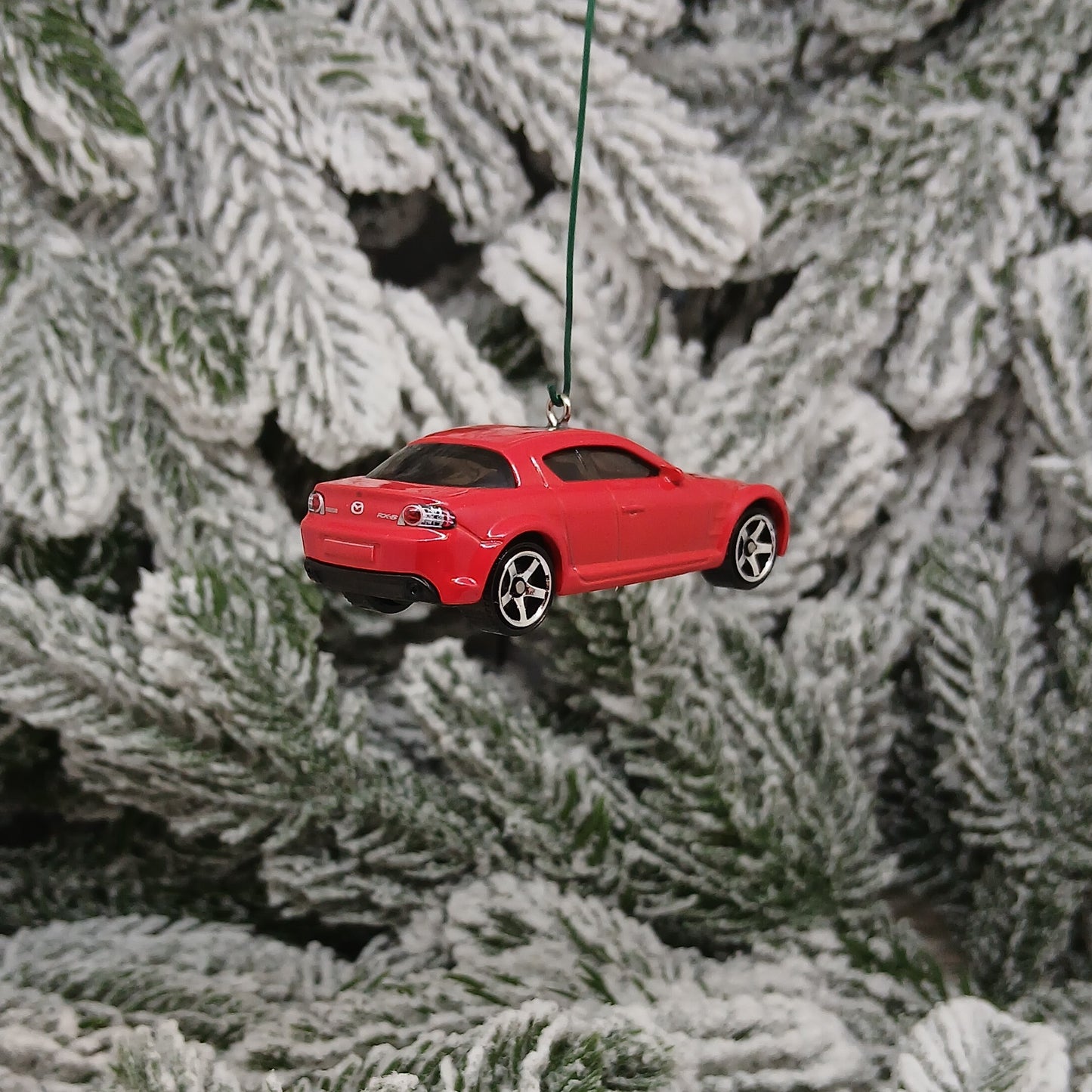 Mazda RX-8 Ornament 2004 Christmas Tree Decoration Unique Xmas Gift Idea White Red 2003-2008 RX8