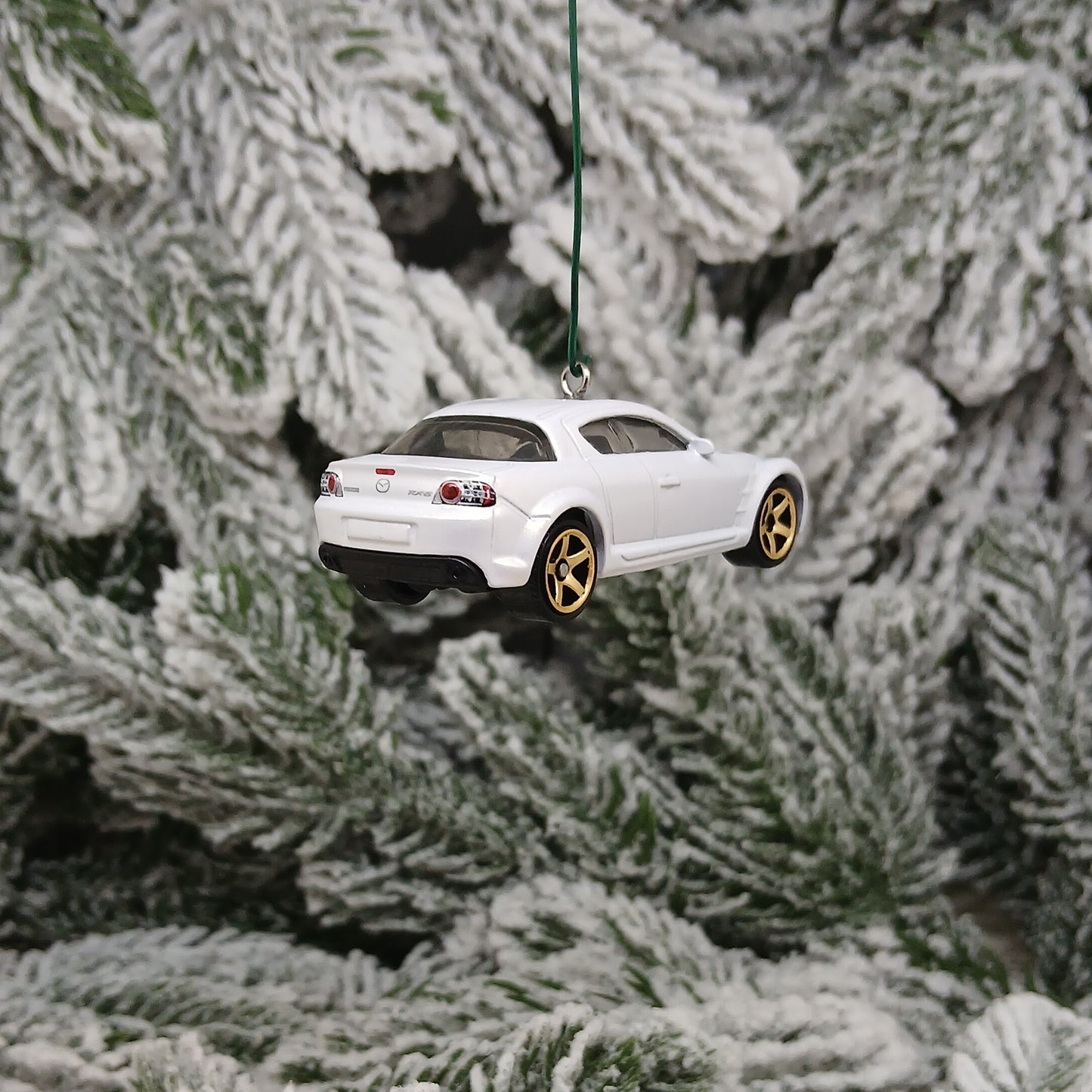 Mazda RX-8 Ornament 2004 Christmas Tree Decoration Unique Xmas Gift Idea White Red 2003-2008 RX8