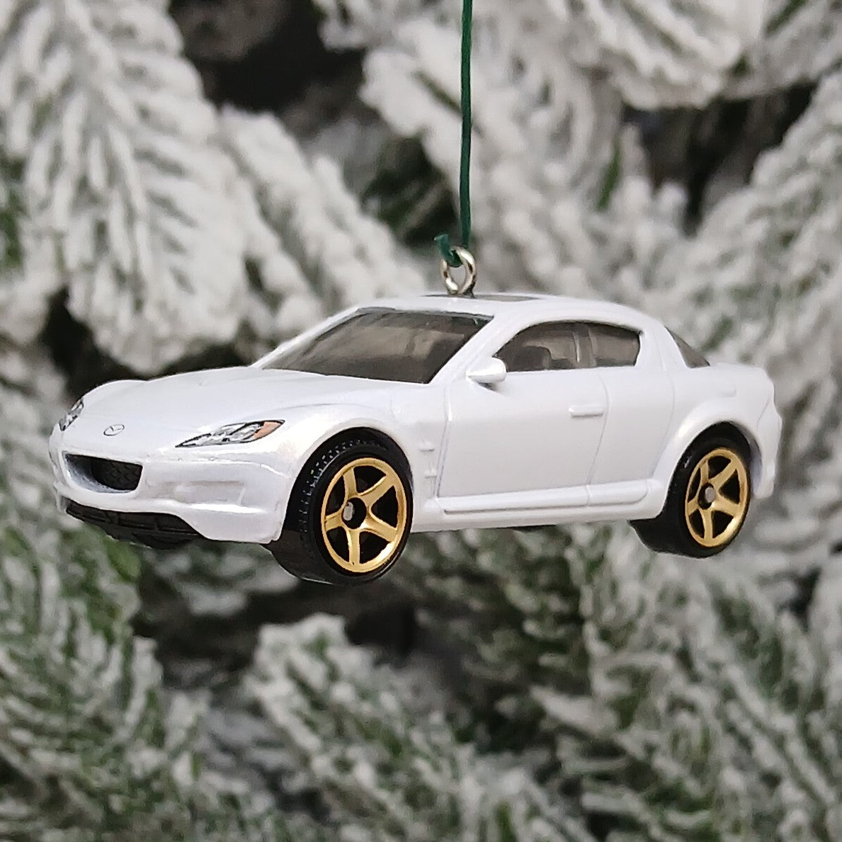 Mazda RX-8 Ornament 2004 Christmas Tree Decoration Unique Xmas Gift Idea White Red 2003-2008 RX8