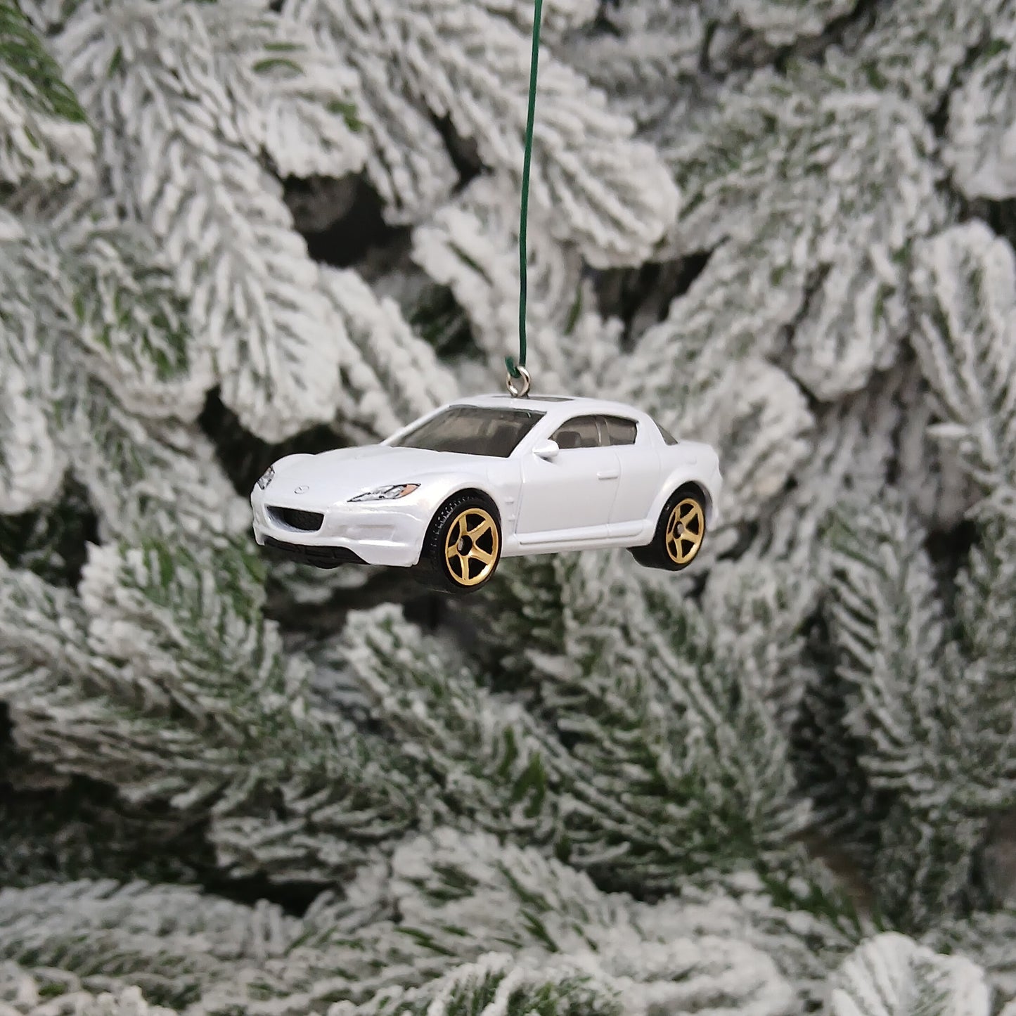 Mazda RX-8 Ornament 2004 Christmas Tree Decoration Unique Xmas Gift Idea White Red 2003-2008 RX8