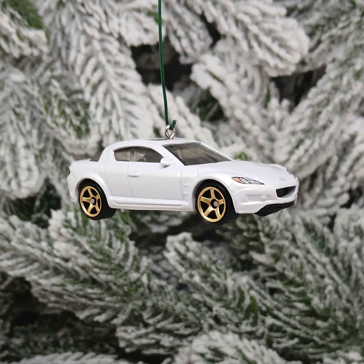 Mazda RX-8 Ornament 2004 Christmas Tree Decoration Unique Xmas Gift Idea White Red 2003-2008 RX8