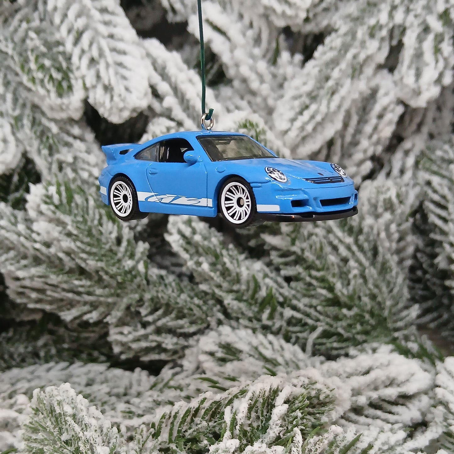 Porsche 911 GT3 Ornament Christmas Tree Decoration Unique Gift Idea 2007 Blue