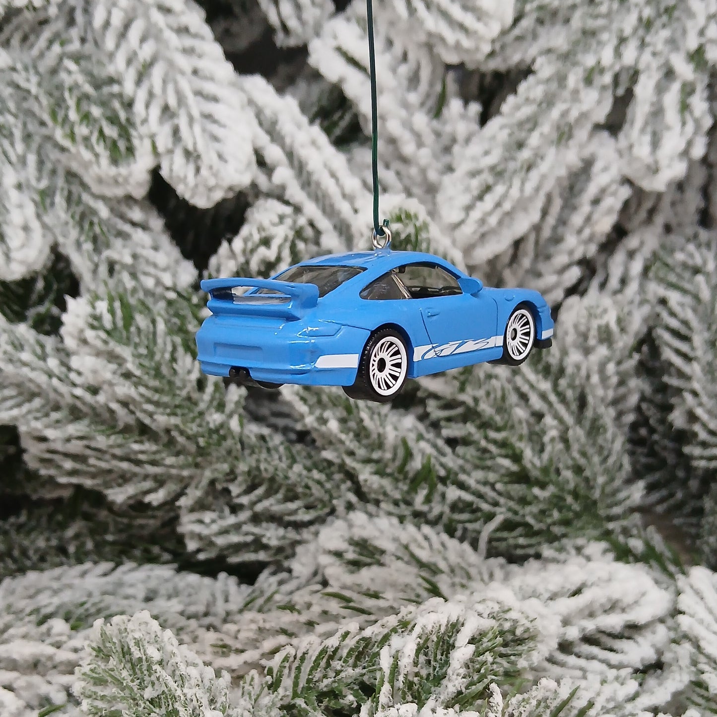 Porsche 911 GT3 Ornament Christmas Tree Decoration Unique Gift Idea 2007 Blue