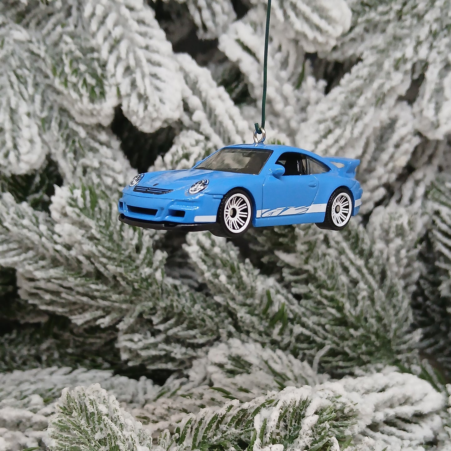 Porsche 911 GT3 Ornament Christmas Tree Decoration Unique Gift Idea 2007 Blue