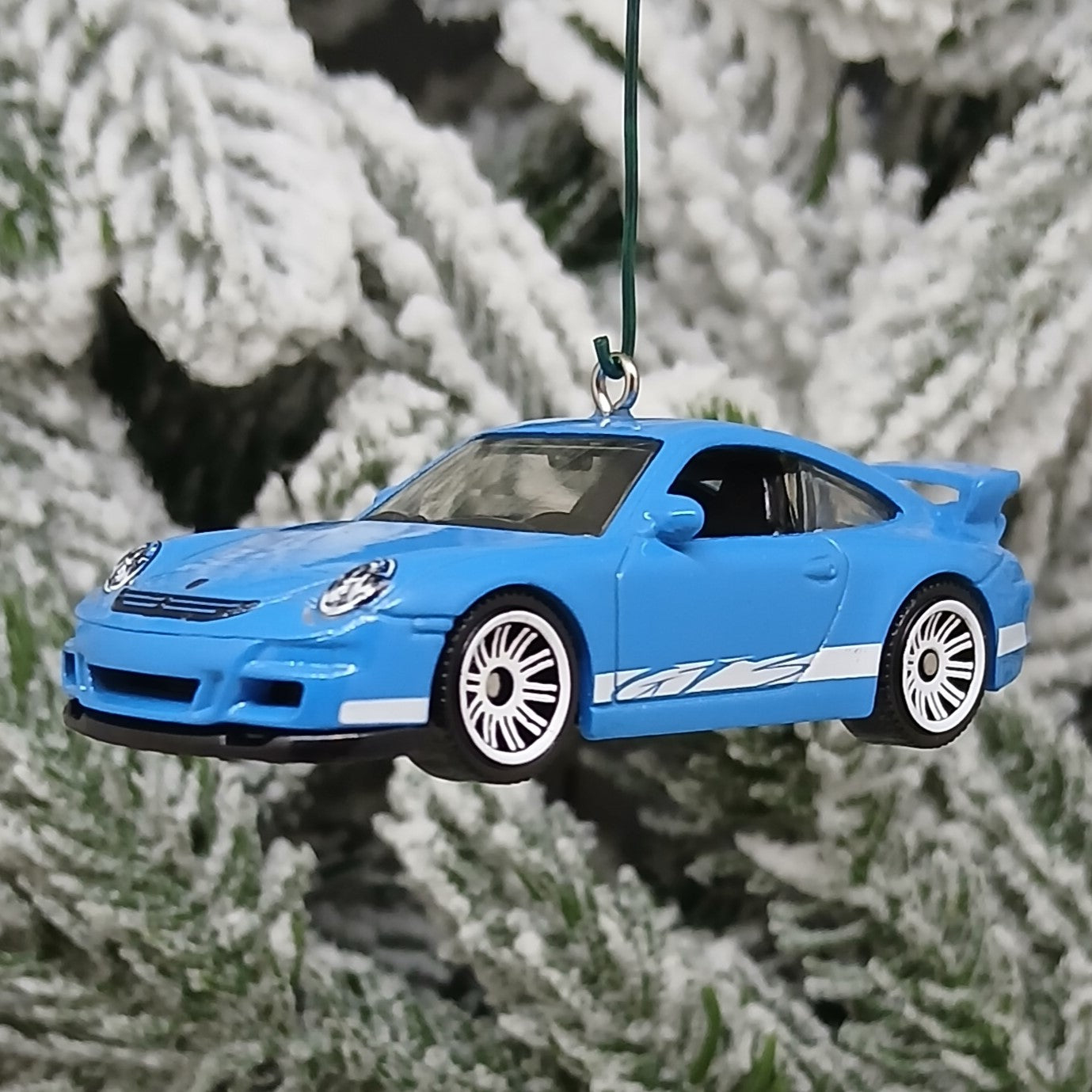 Porsche 911 GT3 Ornament Christmas Tree Decoration Unique Gift Idea 2007 Blue