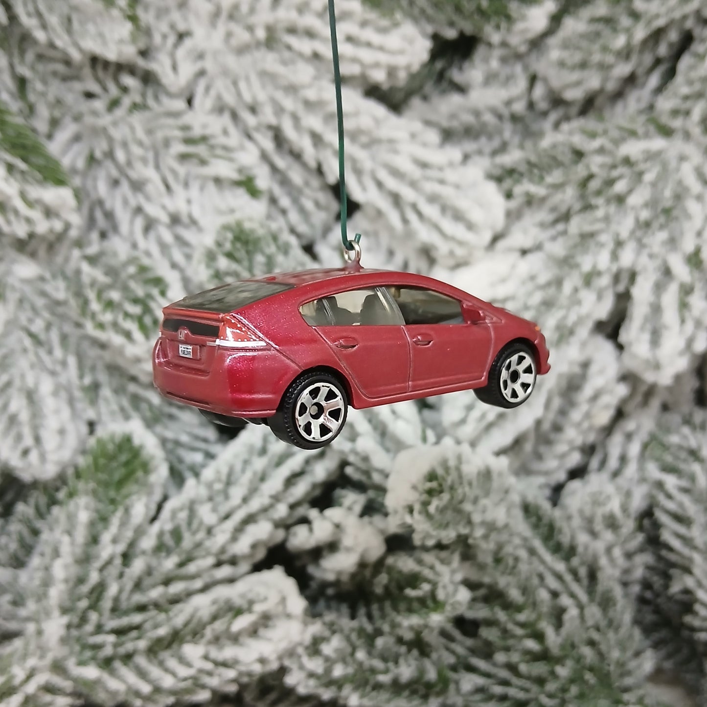 HONDA 2010 Insight Christmas Ornament Unique Gift Idea Red White Silver Blue