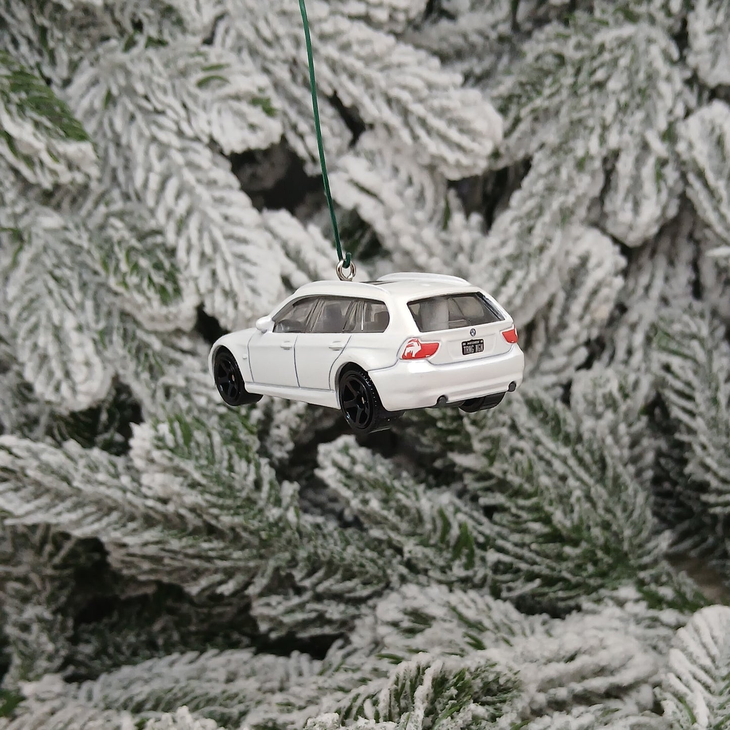 BMW 3 Series TOURING 2012 Christmas Gift Idea Unique Car Xmas Tree Decoration 2013-2016 White