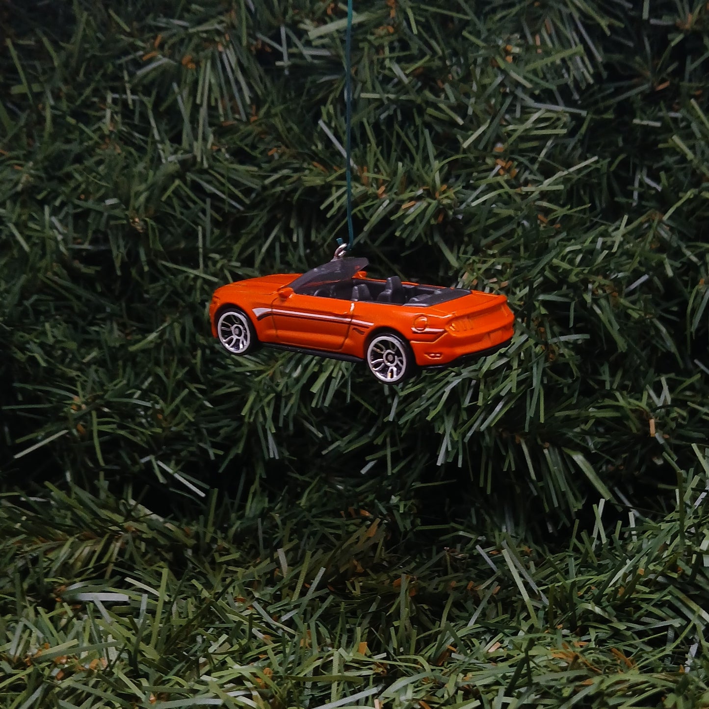 Ford Mustang 2015 Christmas Ornament Xmas Tree Decoration Gift Idea Orange Convertible
