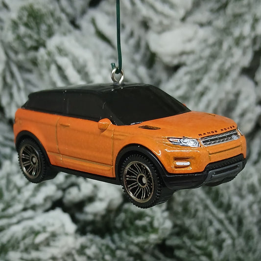 Range Rover 2015 Evoque Ornament Christmas Tree Gift SUV 2012-2018 Orange Red