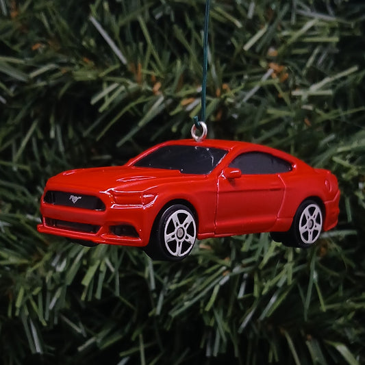 Ford Mustang 2015 GT Christmas Ornament Unique Xmas Tree Decoration Gift Idea Red
