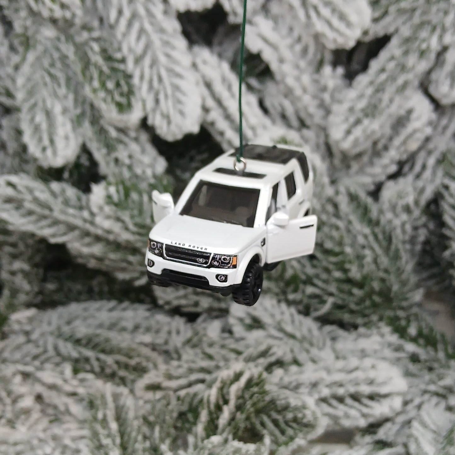 LAND ROVER Ornament 2016 LR4 Christmas Tree Decoration Unique Xmas Gift Idea 4x4 SUV White