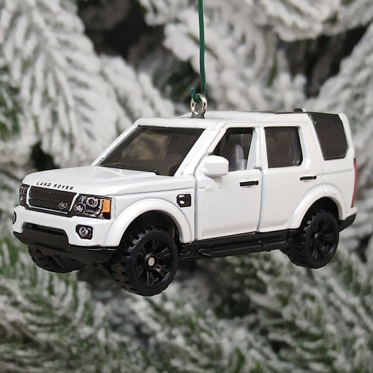 LAND ROVER Ornament 2016 LR4 Christmas Tree Decoration Unique Xmas Gift Idea 4x4 SUV White