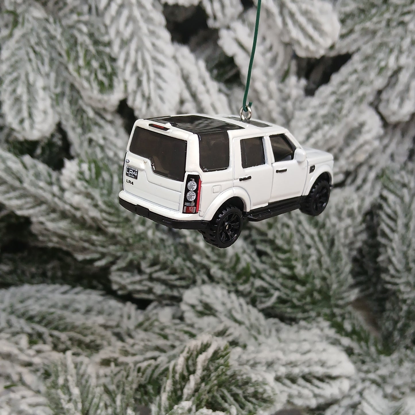 LAND ROVER Ornament 2016 LR4 Christmas Tree Decoration Unique Xmas Gift Idea 4x4 SUV White