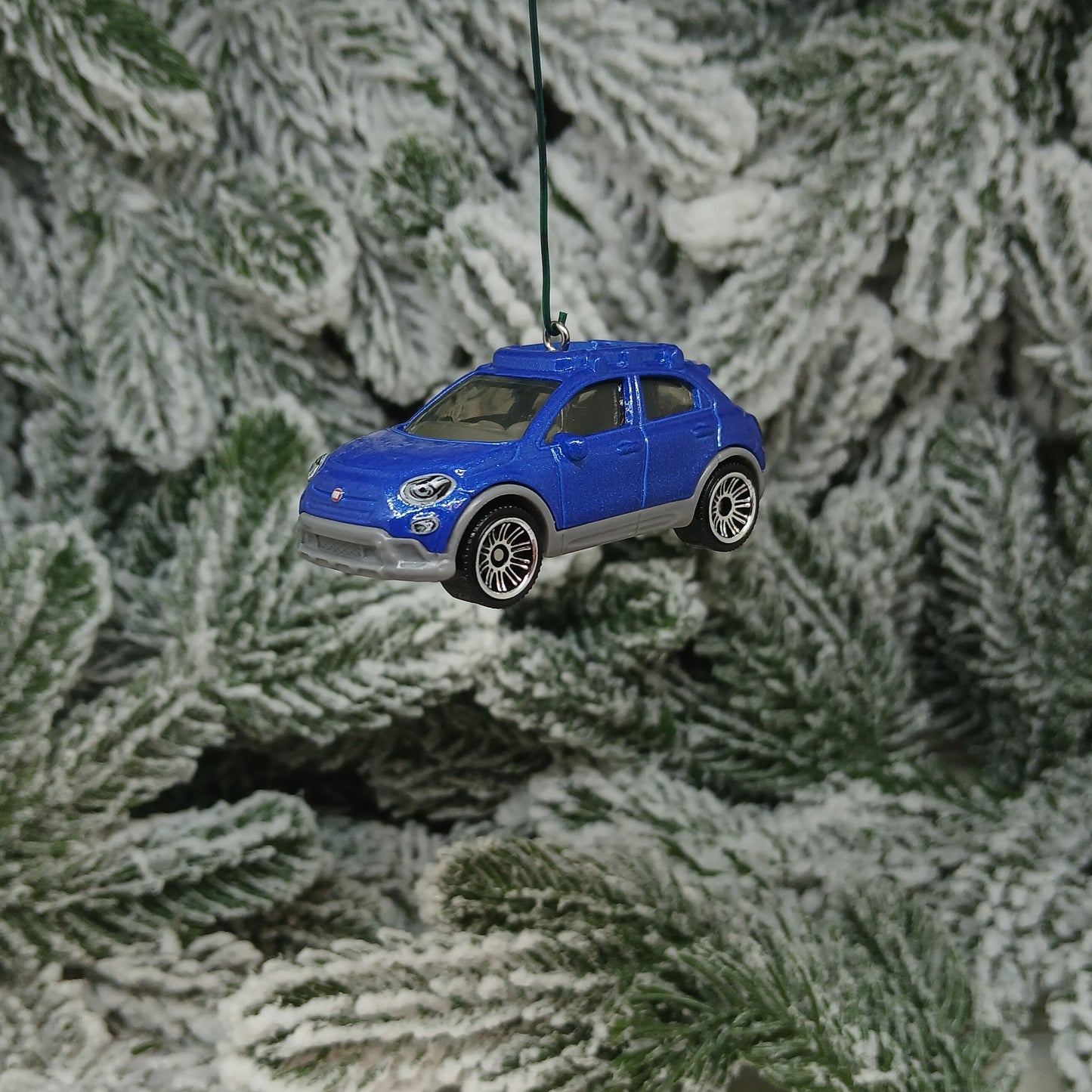 Fiat 2016 500X Ornament Christmas Gift Xmas Tree Decoration Blue White Orange